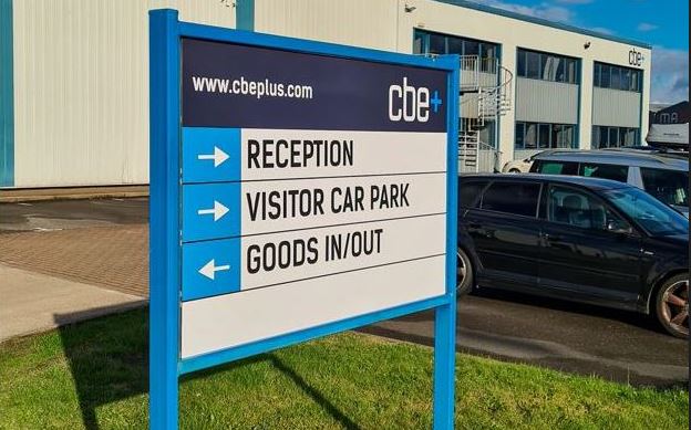 Wayfindign signage for CBE.