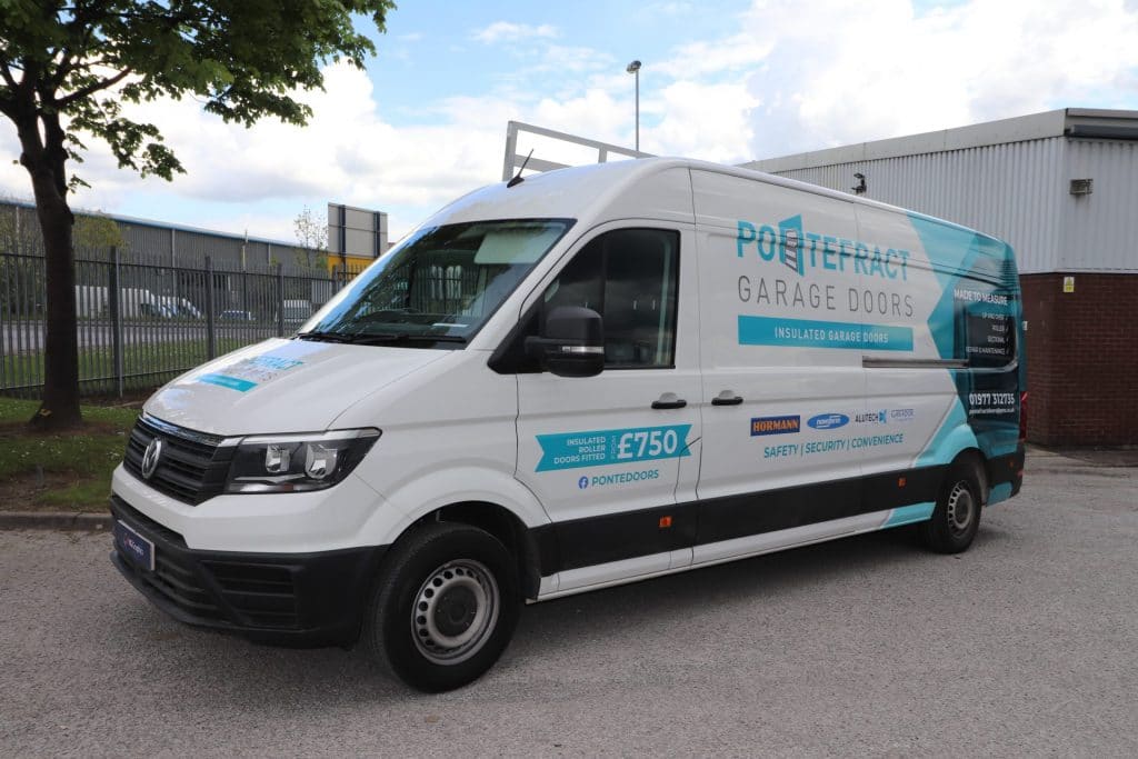 Pontefract Garage door van wrap