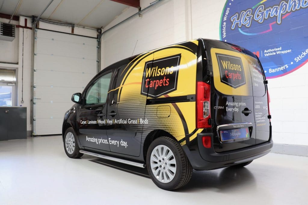 Wilsons carpets van wrap