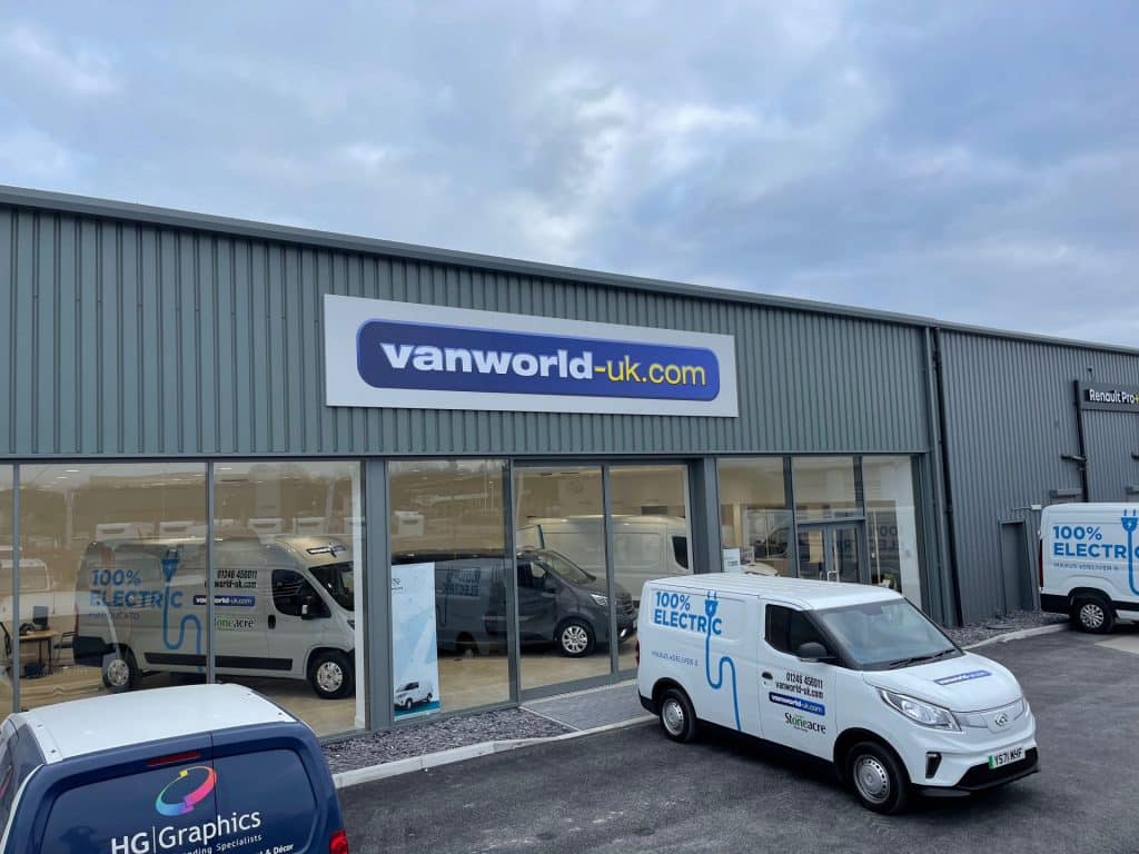 Exterior signage installation for Stoneacre.