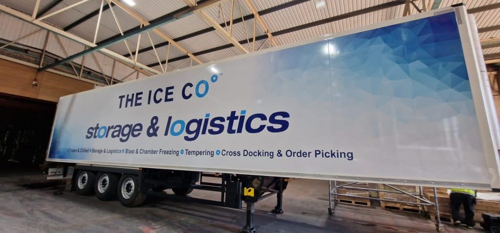 Trailer wrap for The Ice Co.