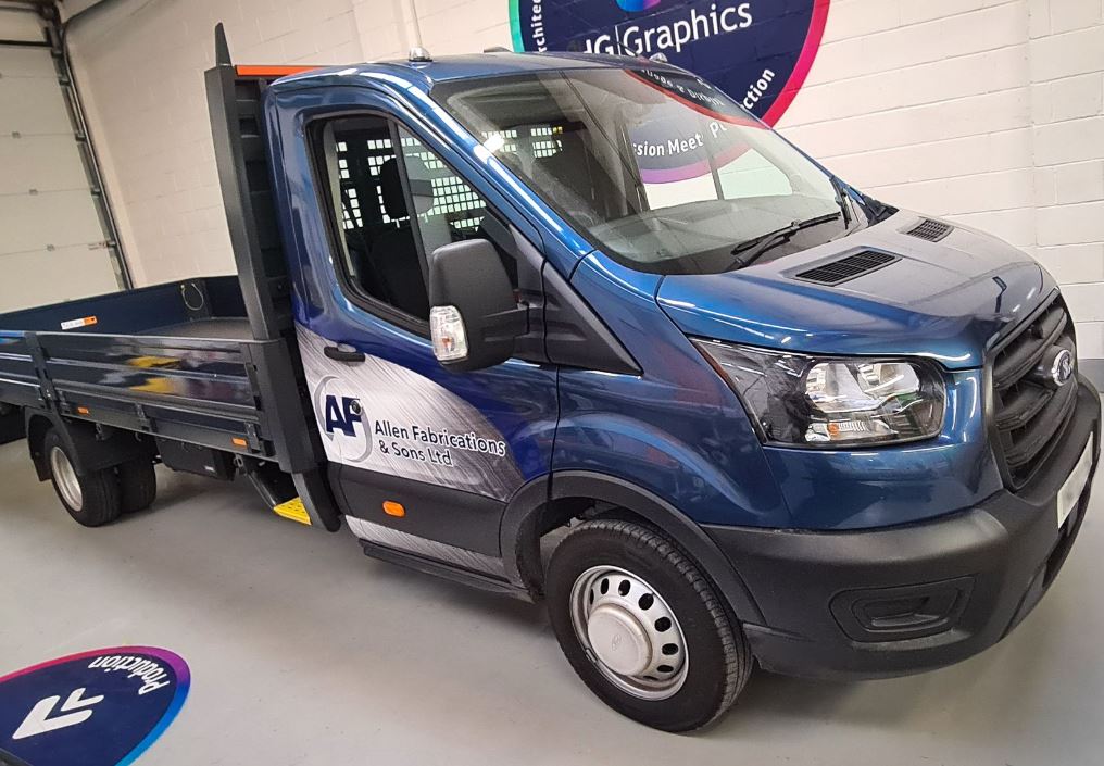 Van wrap for Allen Fabrications.