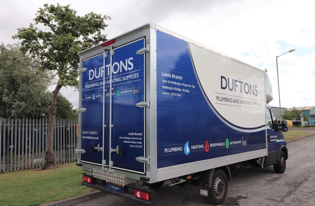 Dufton lorry wrap back view