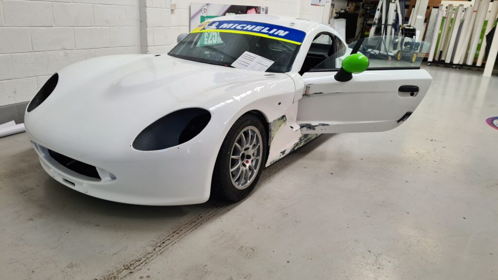 Race car wrap process
