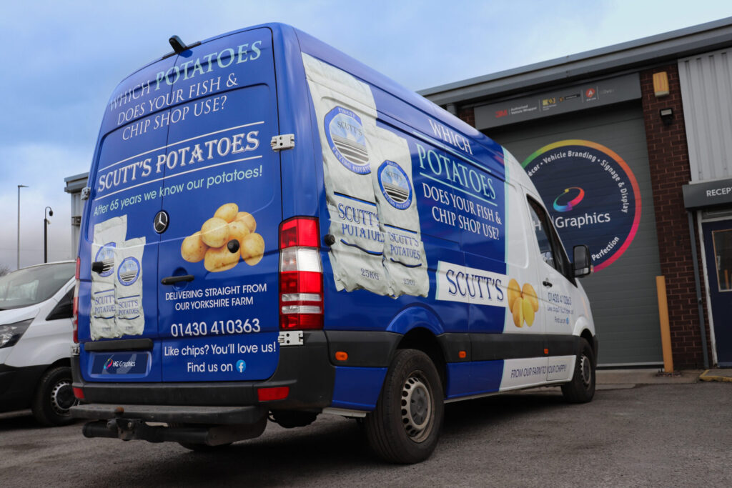 cutts-Potatos van brand wrap