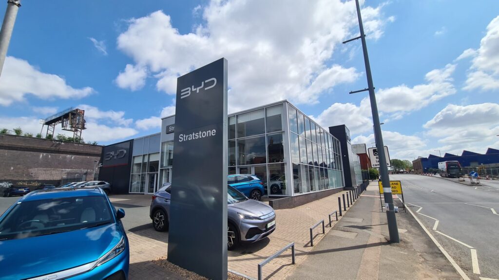 Signage installation for BYD.