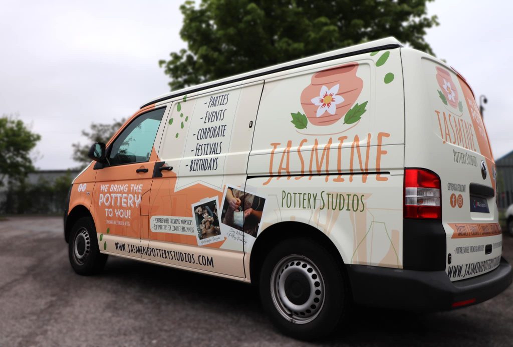 Jasmine van brand vehicle wrap