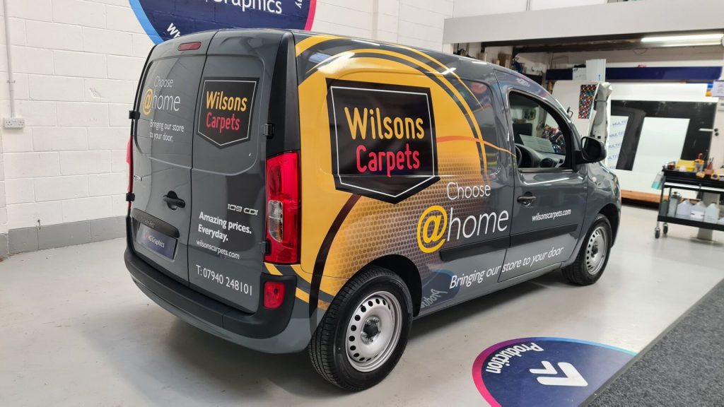 Wilsons Carpets van wrap