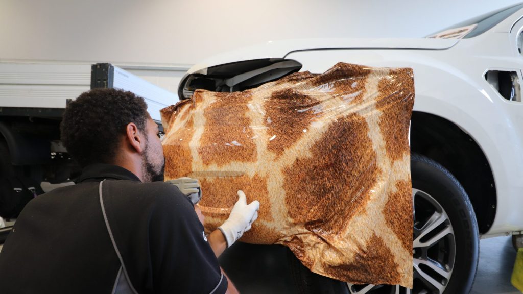Giraffe Vehicle Wrap
