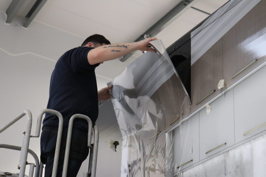 Wrap installation process