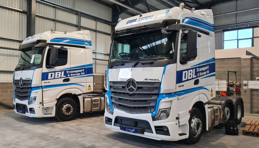 DBL lorry fleet wrap