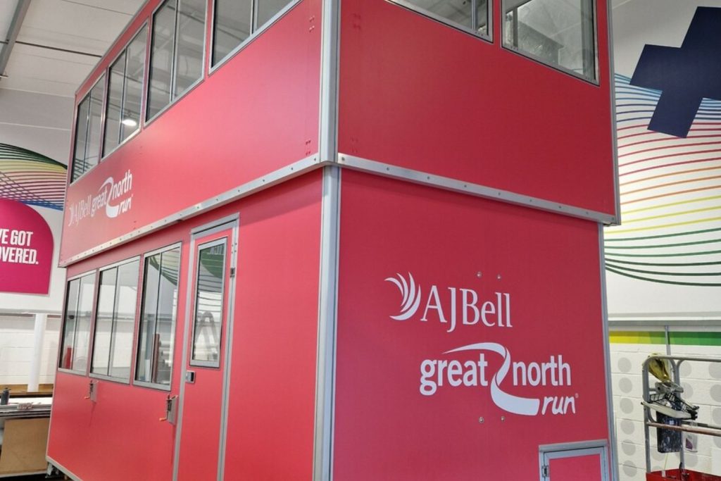 AJ Bell Great North Run - cabin wrap