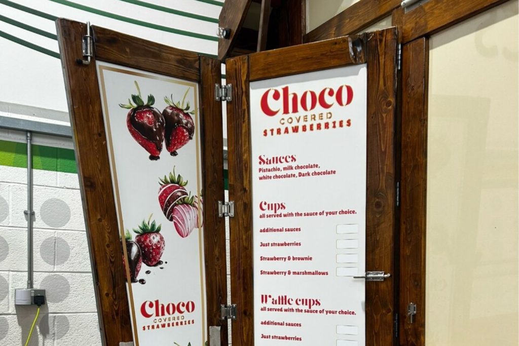 Crazy Co - Christmas Market side sign