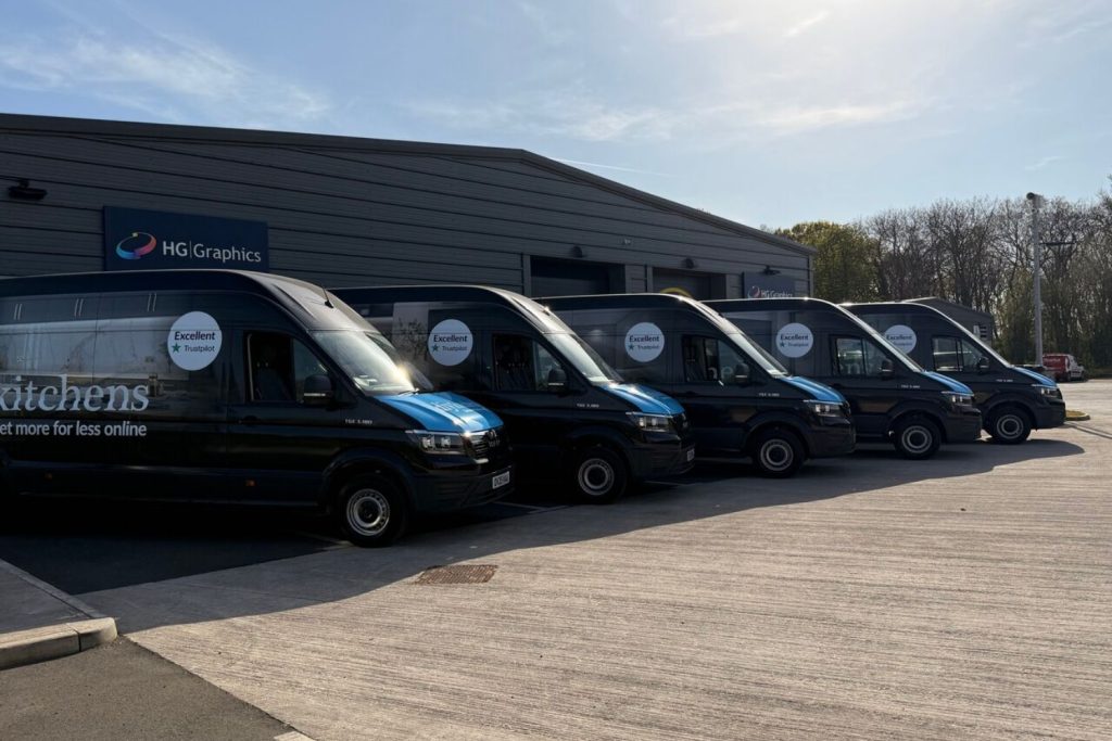 DIY Kitchens - Vehicle Wrap fleet right view