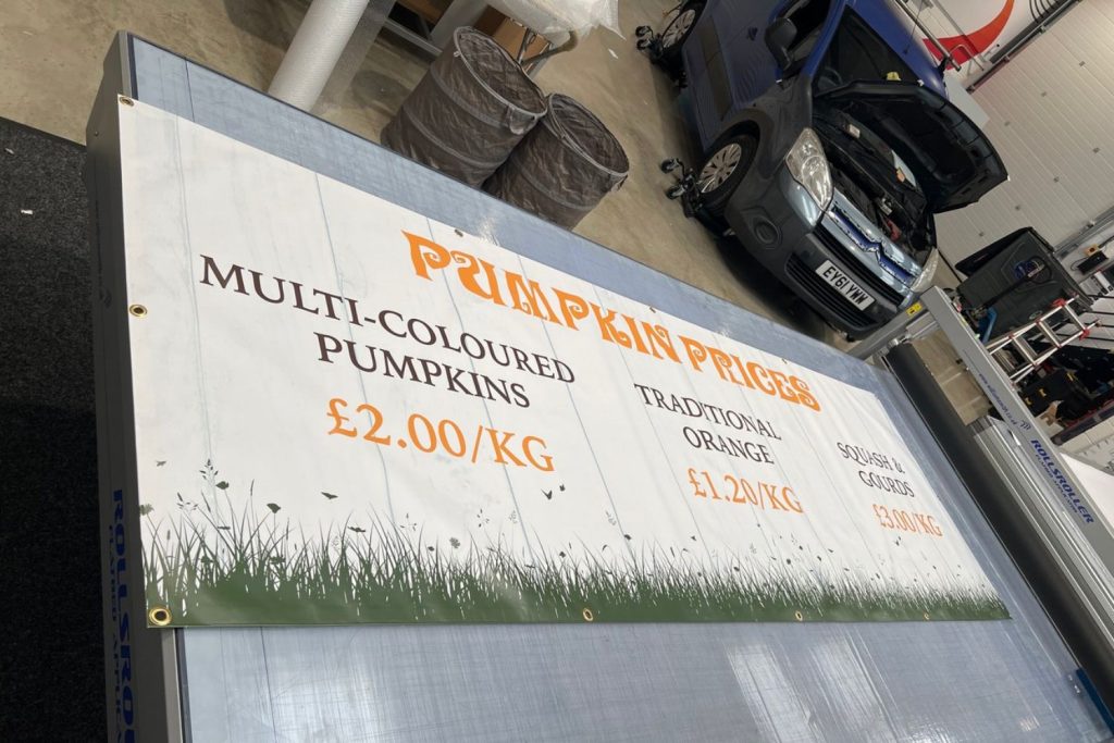 Farmer Copleys - Pumpkin Festival pumpkin prices sign