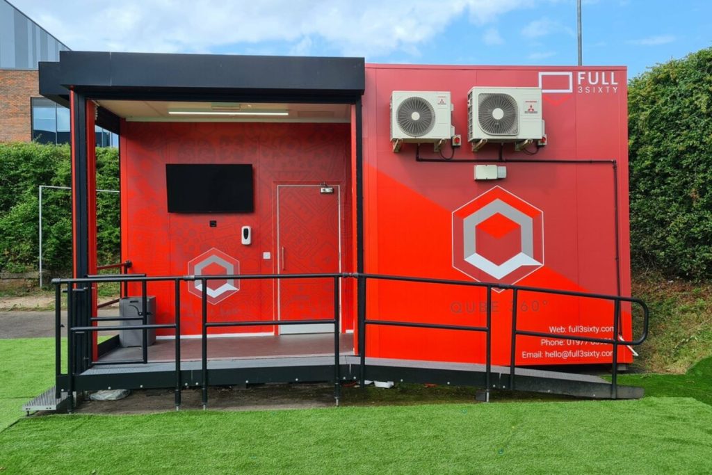 Full 360 building wrap - front view