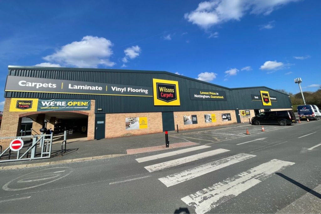 Wilsons Carpets Nottingham We're open display