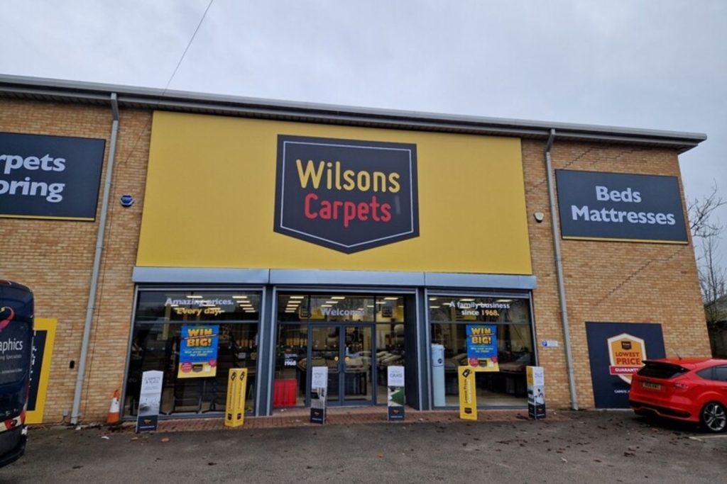 Wilsons Carpets Worksop exterior display