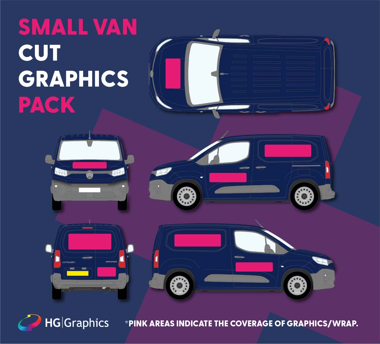 Small Van – Cut Graphics wrap option