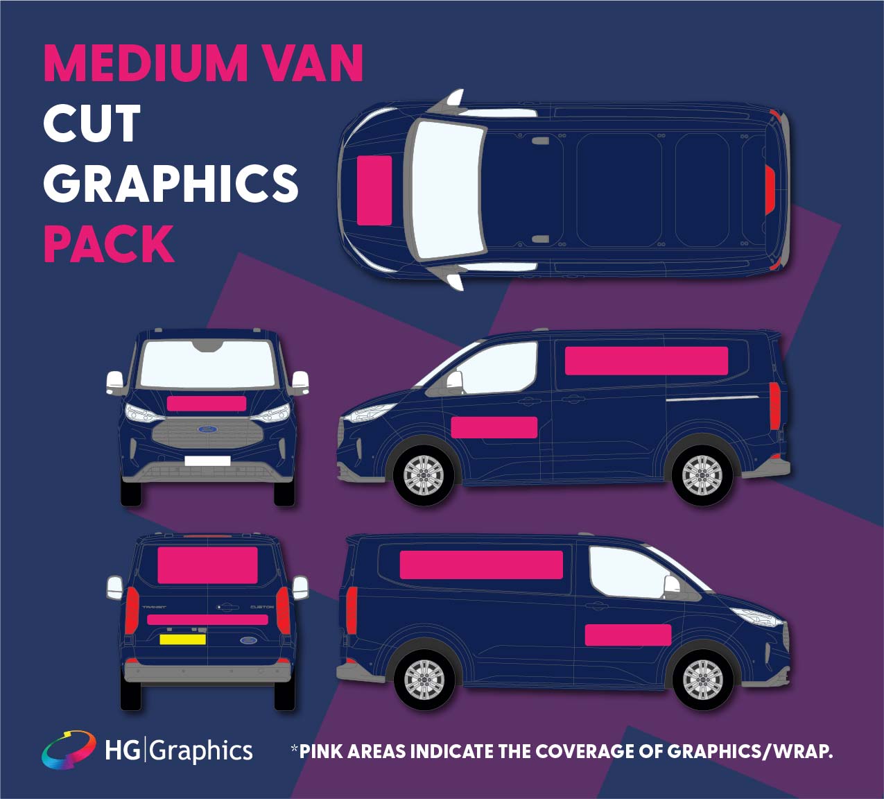Medium Van – Cut Graphics wrap option
