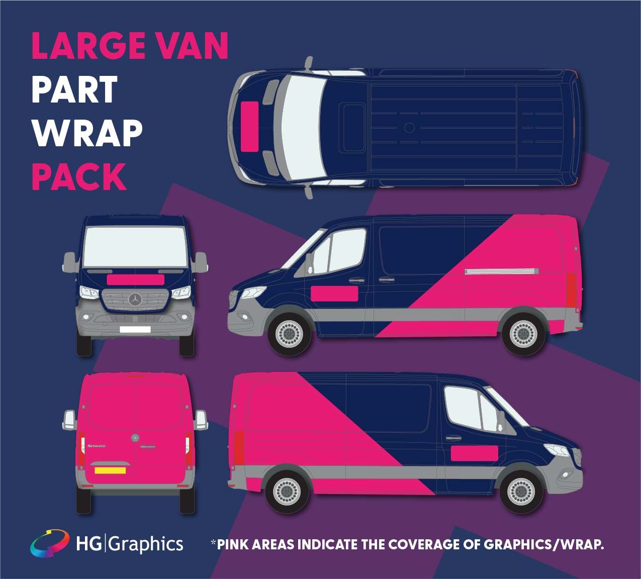 Large Van – Part Wrap option
